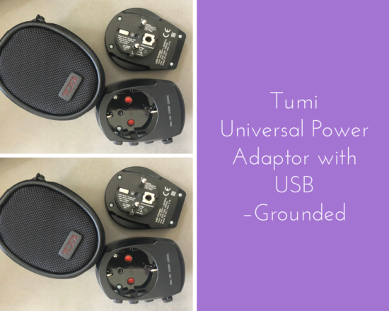 Tumi Universal Power Adapter with usb grounded